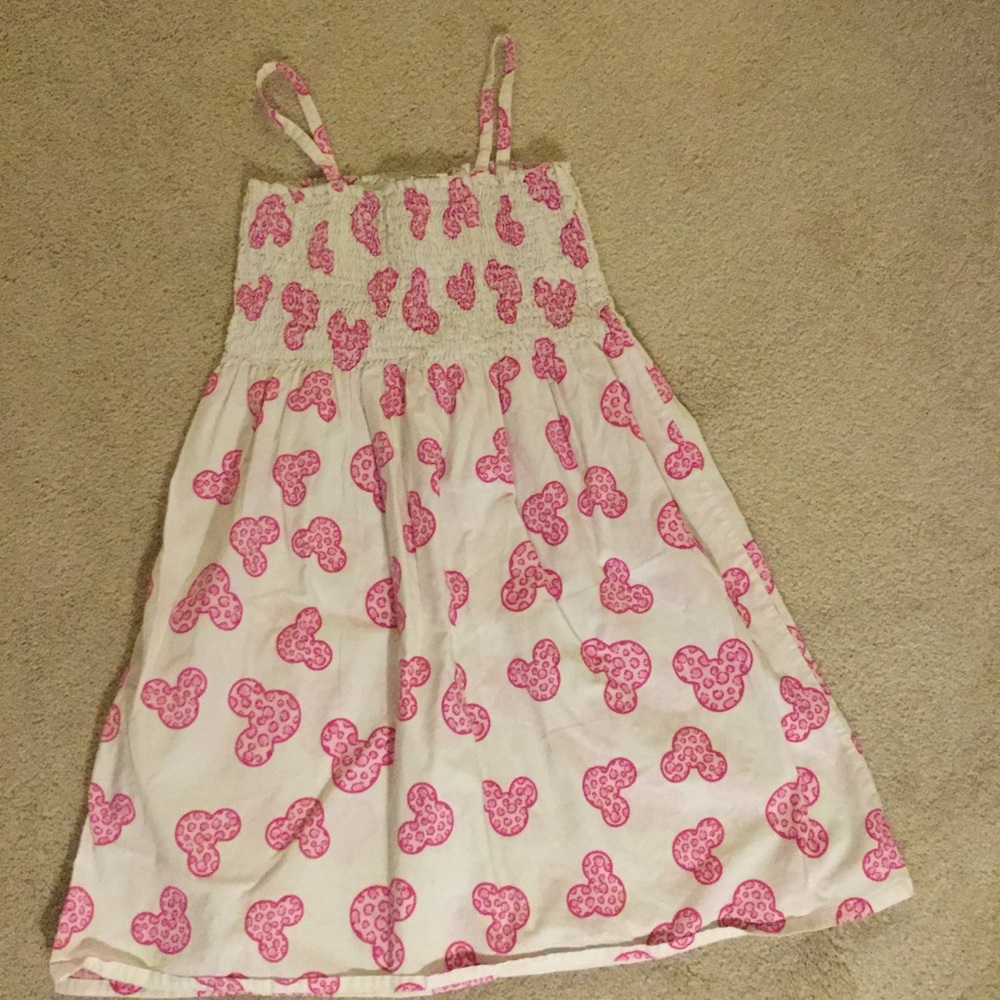 Disneyland resorts girls smocked dress Mickey Med